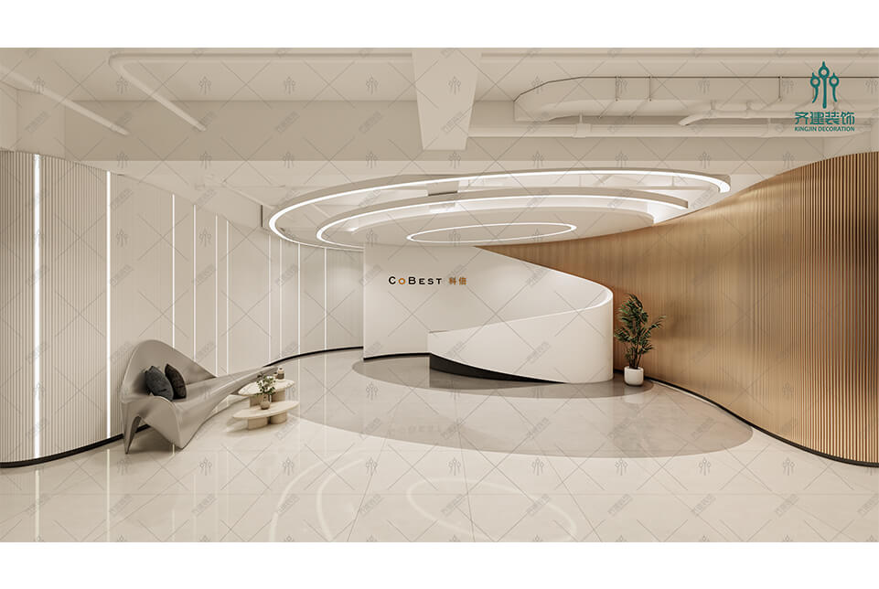 上海科倍服裝貿易辦公室裝修設計效果圖